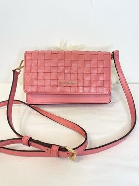 Michael Kors NWOT Jet Set Charm Small Woven Phone Crossbody Bag